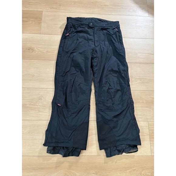 Obermeyer Black Snow Pants Mens L Short Skiing Winter Insulated - Picture 1 of 9